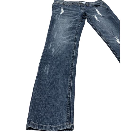 Candie's Bootcut Jeans Juniors Size 5 32x32 Distressed Stretch - Picture 3 of 13